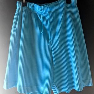 Issey Miyake Homme Plisse Light Blue Shorts Size 2